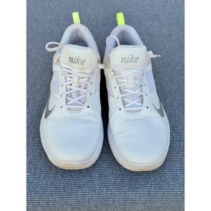 Nike Roshe G Golf Shoes White Pure Platinum Neon 818732-101 Womens 6.5